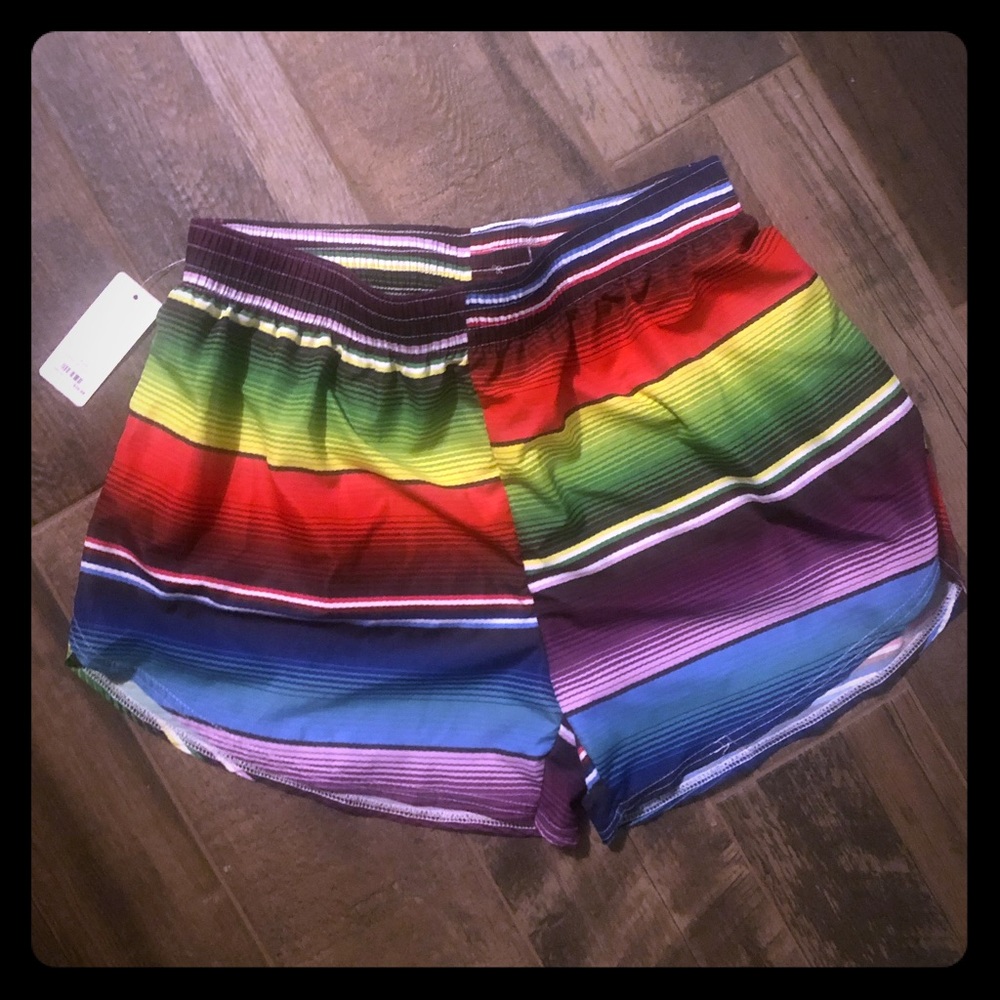 FIESTA SERAPE PATTERN WOMEN SHORTS